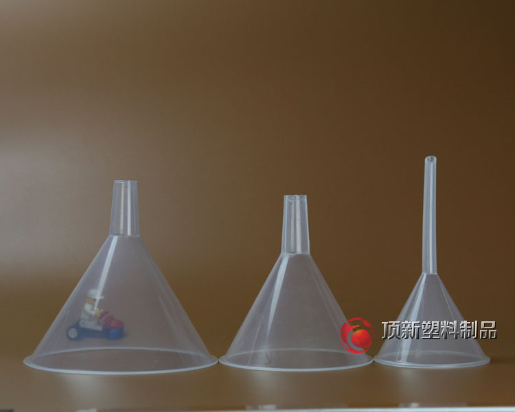 60 75 90 120 150mm funnel triangular funnel sub-packing liquid funnel PP plastic funnel resistant to high temperature