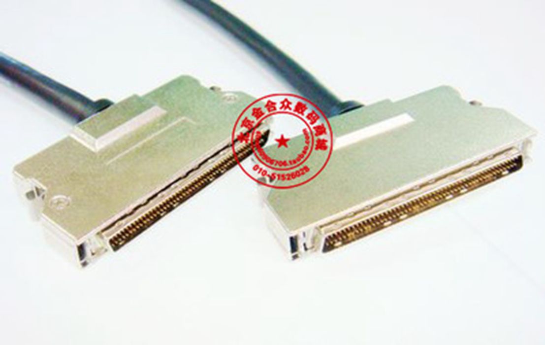 SCSI cable DB type 100 pin SCSI cable 100 male to male connection wire iron shell spring type 1 meter