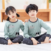 2-14 Year Old Children Pure Cotton Underwear Suit CUHK Kid Autumn Winter Autumn Clothes Autumn Pants Boy Girl Slim long sleeve pyjamas