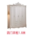 Nội thất phòng ngủ Tủ quần áo phong cách Châu Âu bốn cửa 1,8 mét năm cửa 2,2 mét Nhà bếp quần áo kiểu Pháp Tổng thể nhà bếp Tủ đựng đồ nội thất Hàn Quốc - Buồng Buồng