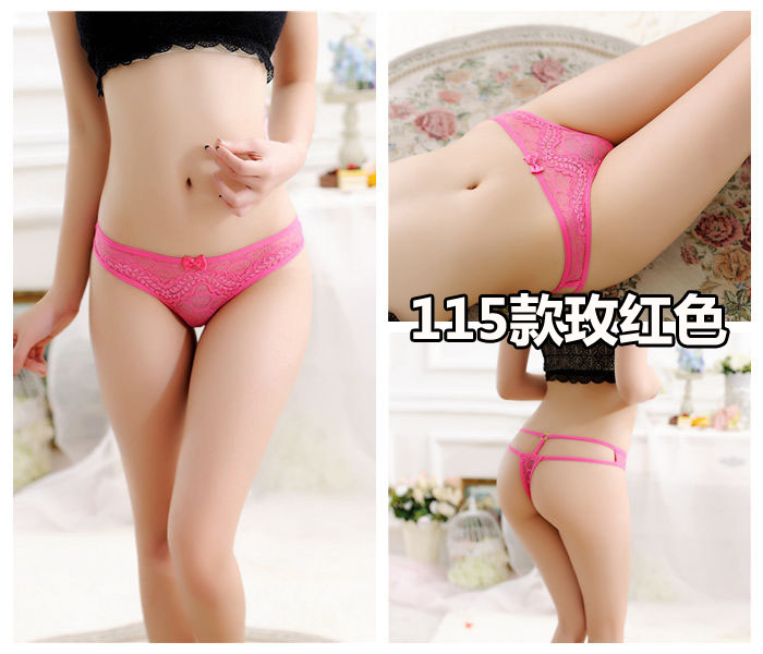 Sexy ladies thong lưới trong suốt sexy liền mạch cotton 裆 eo thấp đồ lót nữ tiếp xúc với hip hollow T quần