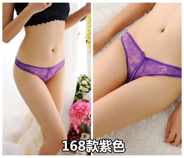 Sexy ladies thong lưới trong suốt sexy liền mạch cotton 裆 eo thấp đồ lót nữ tiếp xúc với hip hollow T quần