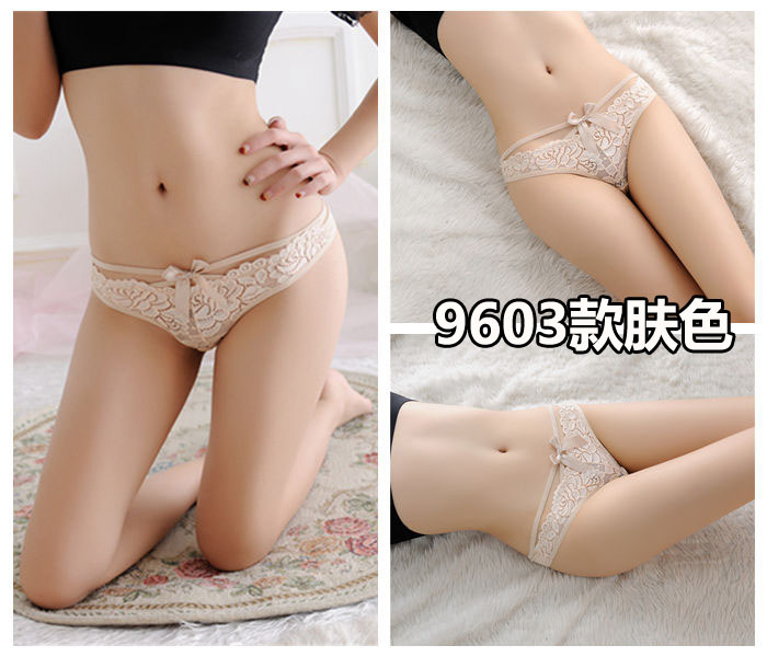 Sexy ladies thong lưới trong suốt sexy liền mạch cotton 裆 eo thấp đồ lót nữ tiếp xúc với hip hollow T quần