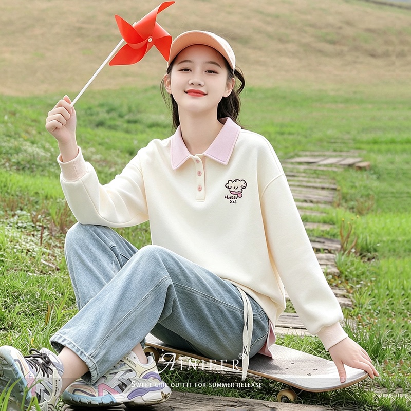 Junior High School Students' Autumn Casual Sports Suit for Girls 2026 New High School Student Youth College Style Two-Piece Set Junior High School Students' Autumn Casual Sports Suit for Girls 2026 New High School Student Youth College Style Two-Piece Set