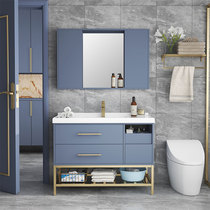 Nordic smart bathroom cabinet floor luxury wash basin wash handwash basin assembly bathroom mirror