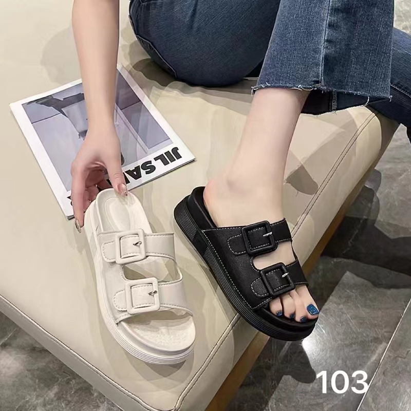Women's Summer Slippers for Outdoor Wear 2026 New Style Versatile Korean Beaded Thick-Soled Flat Beach Sandals Women's Summer Slippers for Outdoor Wear 2026 New Style Versatile Korean Beaded Thick-Soled Flat Beach Sandals