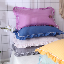 Han Style Lace Pillow Adults Full Buckwheat Pillow Core Students Single Thickened Pillowcase Suck Sweat and breathable Child Neck pillows