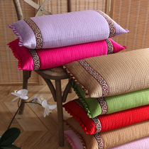 Full buckwheat pillow Korean version of tartary buckwheat skin hard pillow core Korean silk pillowcase removable millet shell pillow