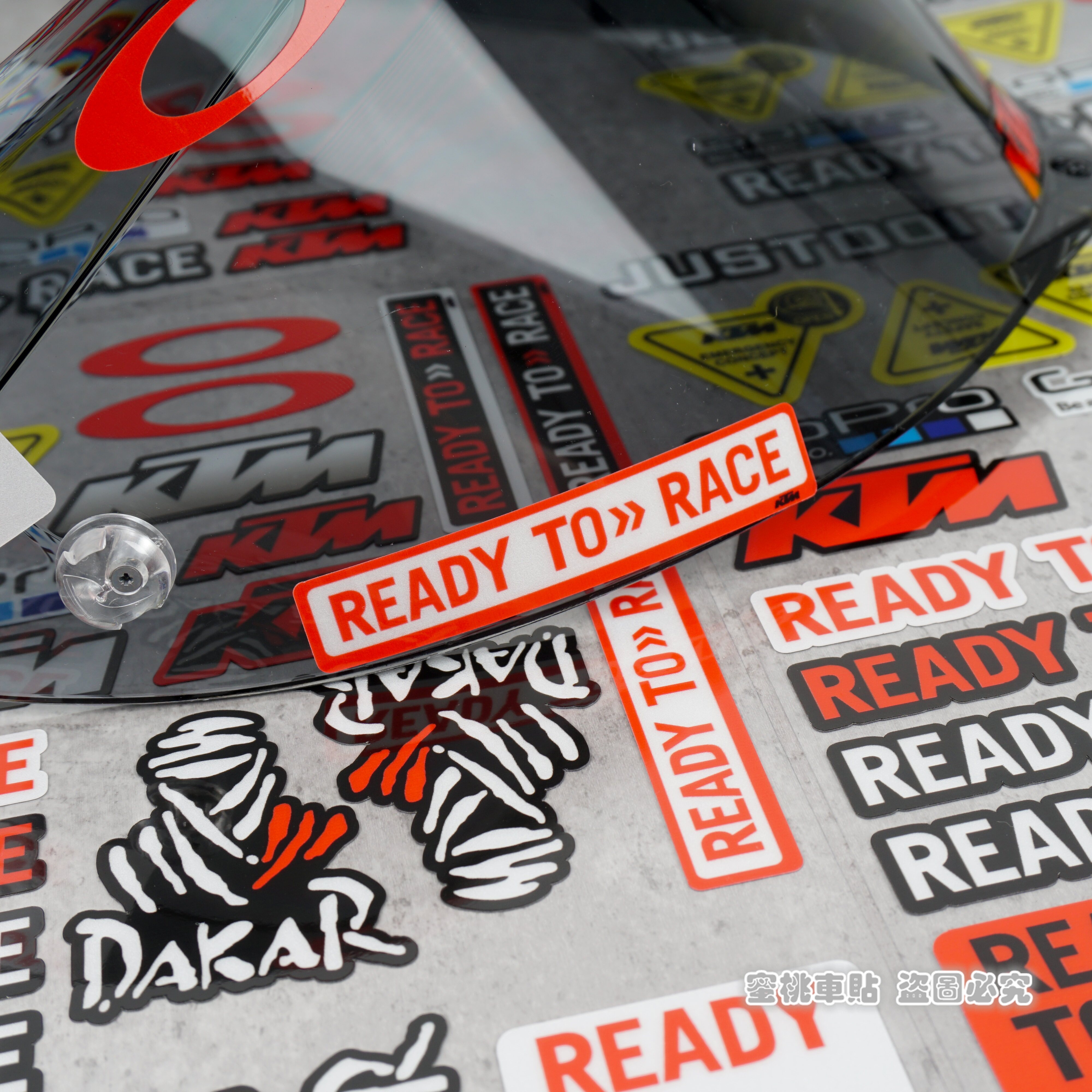 Наклейка на мотоцикл ktm duke390 rc390 790 890 1290 1090 改装镜片贴 头盔装饰贴纸 Respect