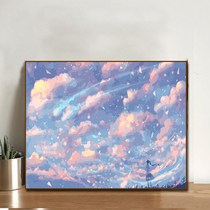 Pregnant women kill time artifact boring boring pass time girl relief diy hand creative digital color painting oil painting