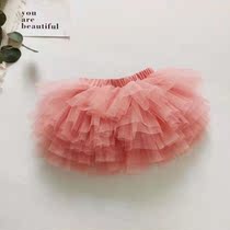 2022 Kindergarten Baby Dance Performance Fluffy Dress Girl Short Skirt Half Body Cake Small Short Skirt Foreign Air Cute