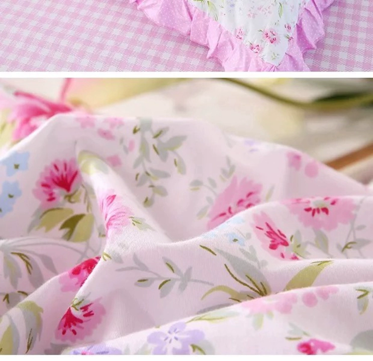 [Một cặp] cotton in pillowcase xù gối bìa cotton mục vụ nhỏ hoa áo gối