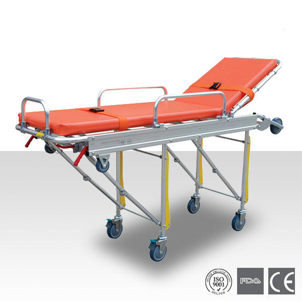 Multifunctional medical first aid thickness aluminum alloy folding ambulance onto the stretcher lathe stretcher hamburger stretcher
