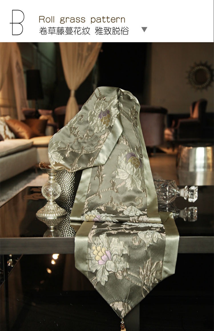 Tối giản châu Âu hiện đại Damascus jacquard dập nổi vải bàn cờ vải khăn trải bàn - Khăn trải bàn khăn trải bàn vuông đẹp