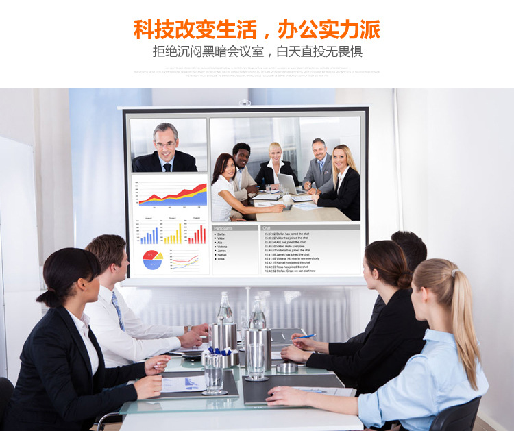 Máy chiếu Dell ngắn tập trung 1080p máy chiếu kinh doanh không dây với màn hình giảng dạy wifi