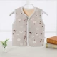 Trẻ em 1 vest cộng nhung dày 2 phim hoạt hình 2018 mới thu đông 3 nam nữ vest ấm áp 4 bé mặc