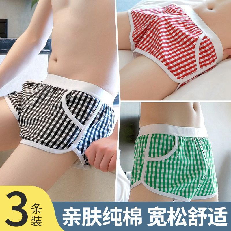 Men's Underwear with Pockets, Hidden Pocket, Pure Cotton, with Inner Pocket, Loose Fit, Men's Style, Unique Boxer Shorts