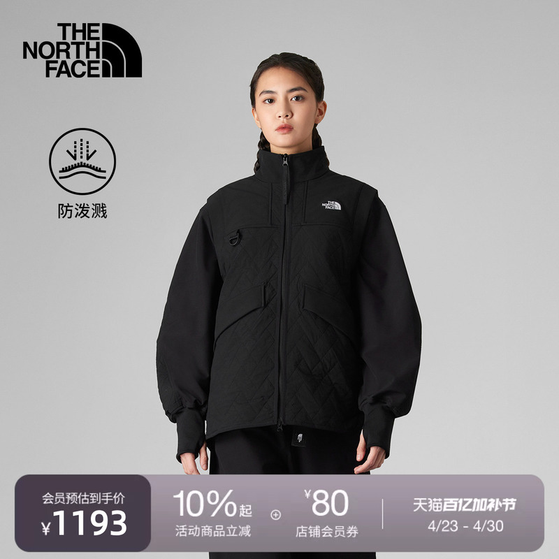 The North Face Ue Warm Cotton Vest for Women, Water-Repellent, Fashionable Stand-Up Collar, Outdoor Thenorthface | 8Chv