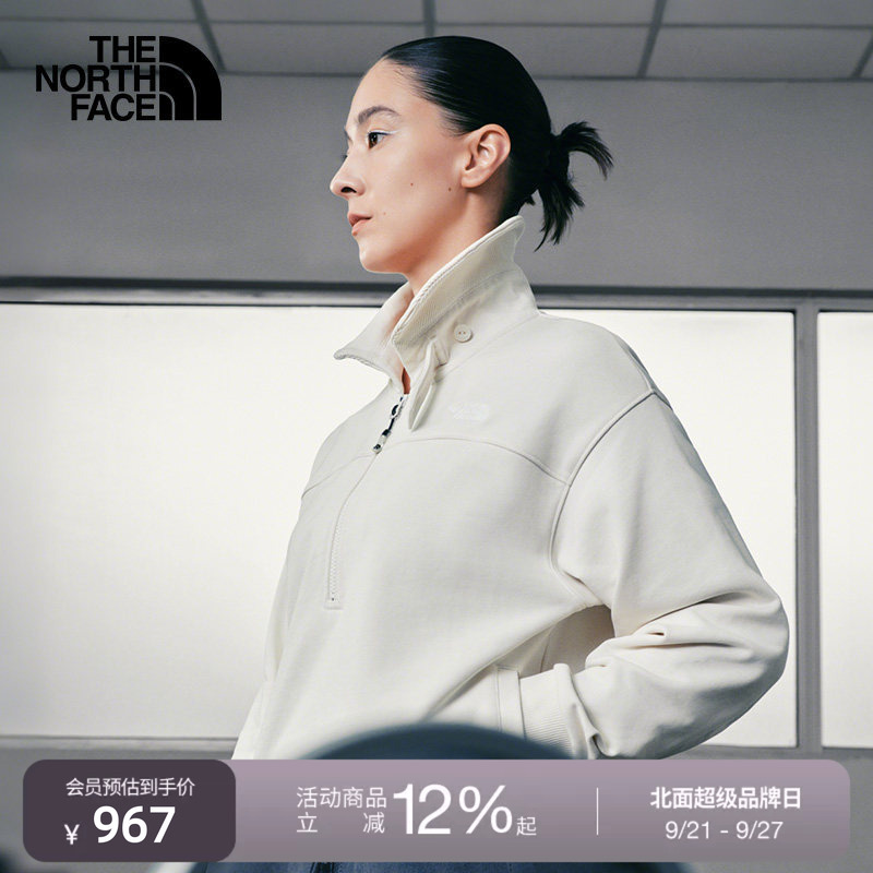 The North Face Ue Designer Sweatshirt for Women, Half-Zip, High Collar, Comfortable and Warm, Outdoor Thenorthface | 8E2D