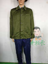 Old-fashioned thickened wear-resistant training clothes 87 winter training clothes military green work clothes training clothes suit polyester card loose