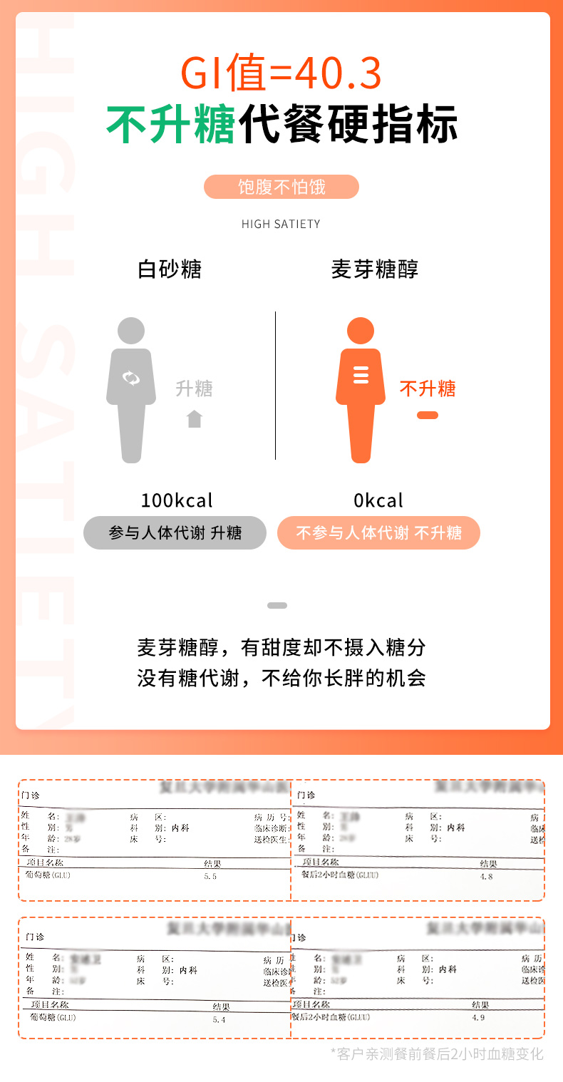 初吉 低GI全麦饼干 代餐减肥 1180g*2箱 图3