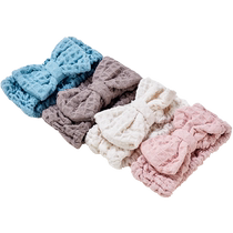 Face wash headband for women to apply facial mask cute hair hoop Internet celebrity headband wash makeup headband headband bow