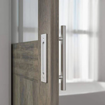 Double-sided barn door cabinet door handle sliding door stealth door sliding door handle carbon steel stainless steel double-sided pair handle handle