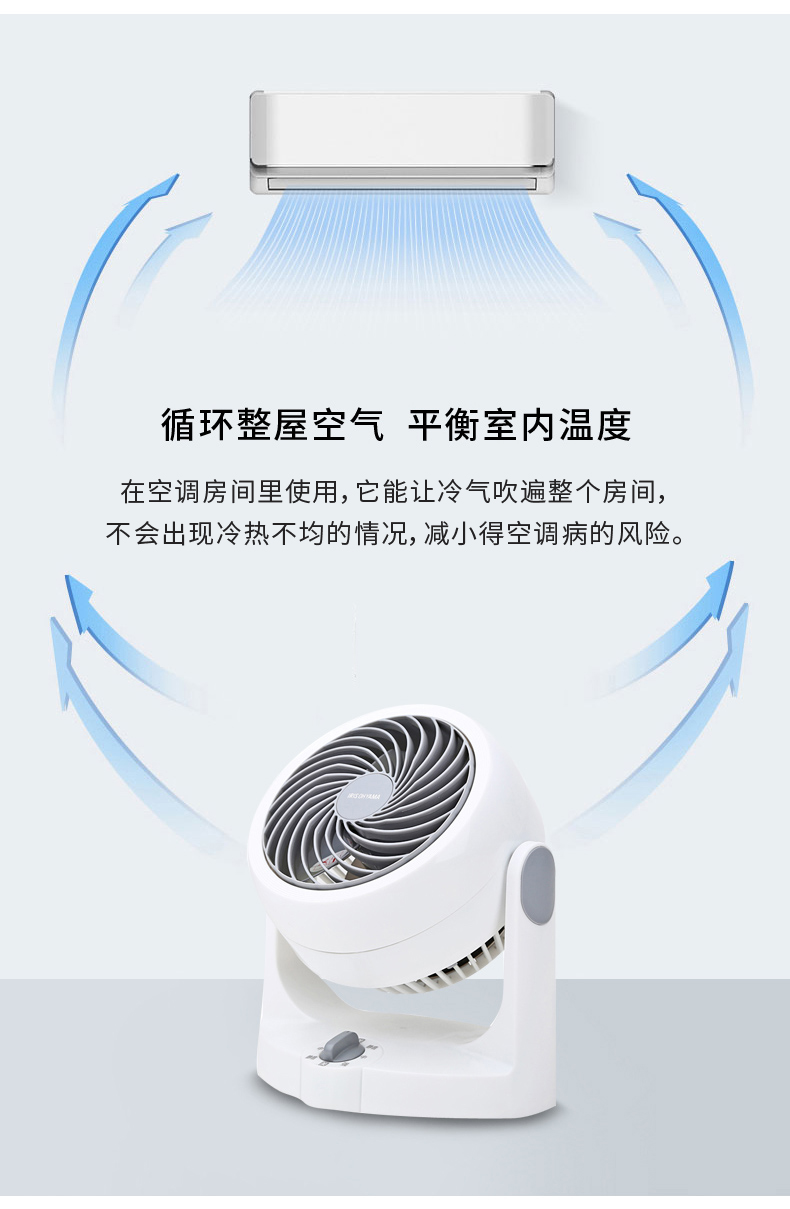 quạt treo tường hatari Nhật Bản Alice IRIS quạt lưu thông không khí câm nhà máy tính để bàn quạt nhỏ tuabin đối lưu quạt - Quạt điện quạt điều hòa kangaroo kg50f62