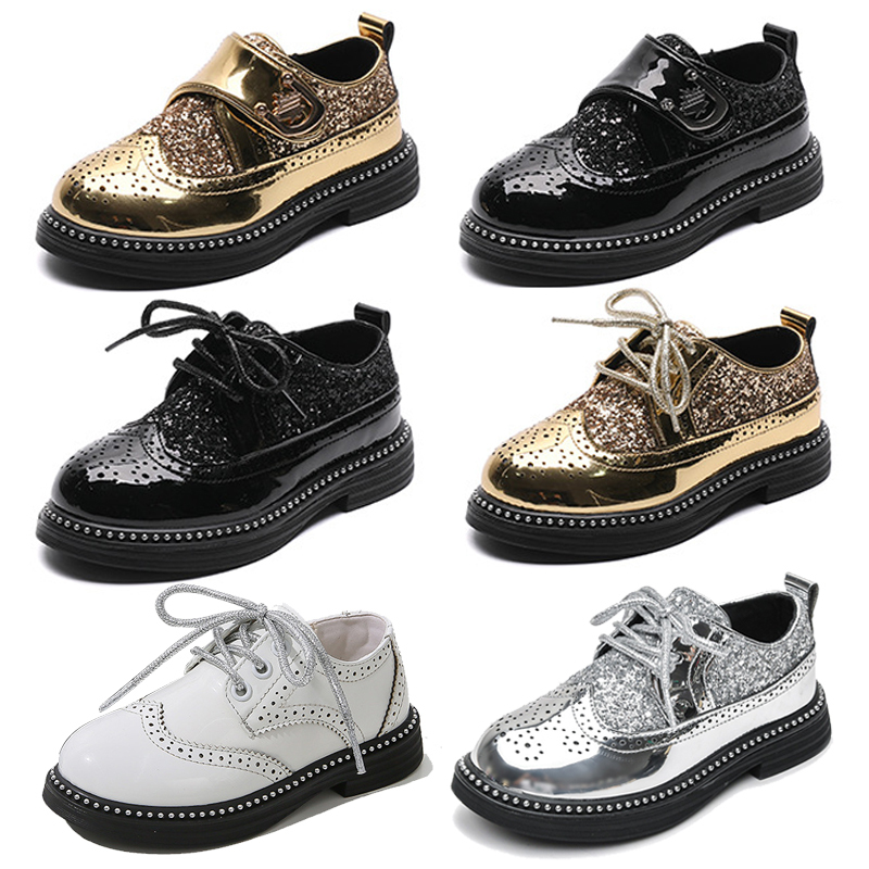 Boys' Leather Shoes Spring Boys' Student Performance British Style Children's Performance Shoes Catwalk Dress Children's Chelsea Leather Shoes