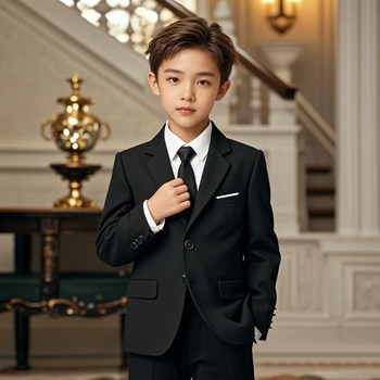 Flower boy boy suit host dress performance