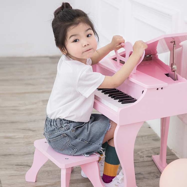 Children Piano Dori Meri Woody Electronic Organ Beginology Male Girl Baby Music Toy 1-4 Year Old Triangle Piano-Taobao