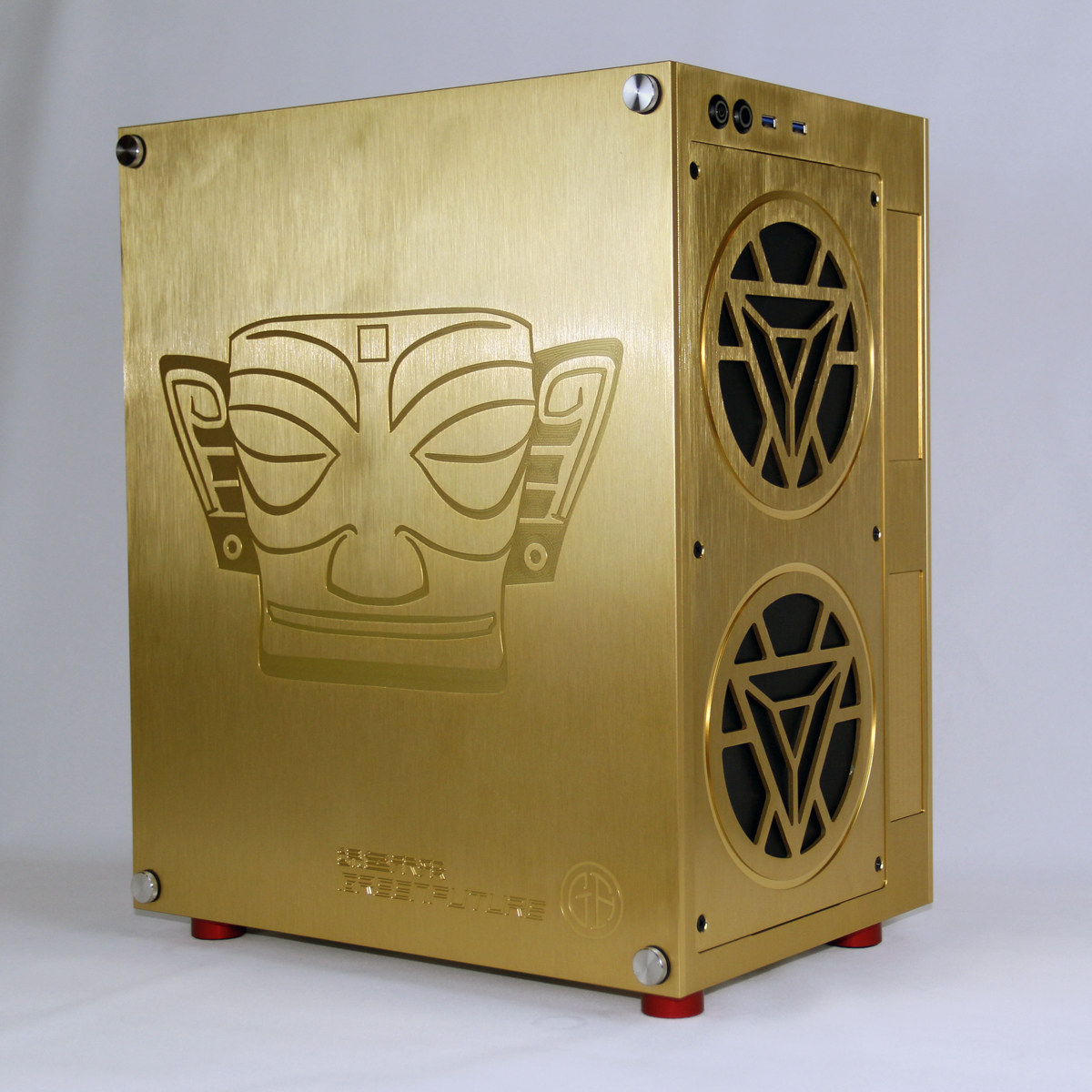 GREEN FUTURE Computer customized CNC aluminum alloy water-cooled main case ATX MATX ITX