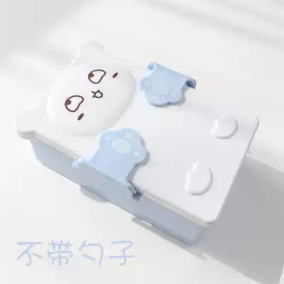 Eating lunch girl capacity fast food Primary School Korean retro style dormitory bento box lunch box heart shape