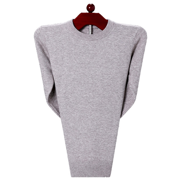 Ordos Cashmere Sweater Men's Winter Thickened Half Turtle Collar 100 Pure Wool Sweater Dad's Warm Sweater