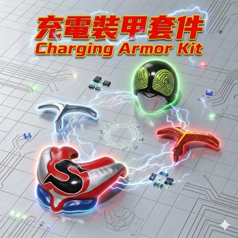 (in Stock) Rv Modified House Kamen Rider Bone Carving Strongman Charge up Charging Enhanced Form Accessory Pack