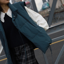 GUOE 20AW West Coast sunshine wild loose high neck sleeveless down vest female outside wear