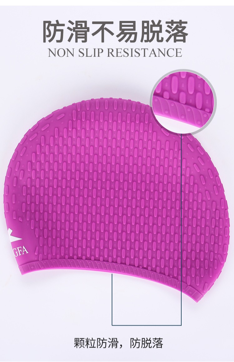 Anh tóc silicone nhỏ giọt mũ bơi nữ tóc dài không thấm nước thời trang tăng không đầu người lớn thoải mái bong bóng chuyên nghiệp mũ bơi phoenix	