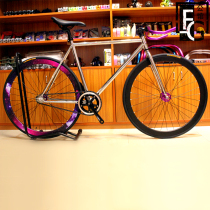 fixed gear dead flying mansion Starry Sky plating 40mm dead flying bicycle electroplating starry sky mens and womens cars