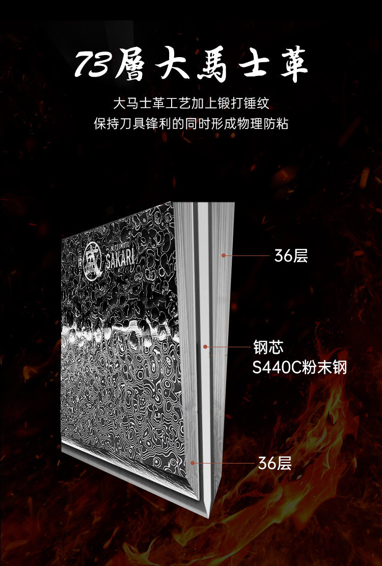 安享好物 安享A级多用刀-三本盛大马士革三德刀  