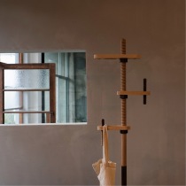 Wood ink mumo thread hanger black walnut white maple bedroom living room solid wood furniture