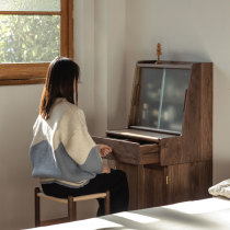 MUMO wood ink more than dressing table modern minimalist bedroom log storage integrated multifunctional makeup