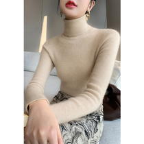 Boo Pala turtleneck 100% pure cashmere sweater slim slim slim sweater autumn winter pile collar sexy tight base shirt
