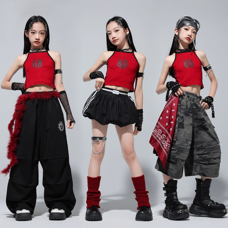 Girls Jazz Dance Clothing Summer Kidsren's Hip-Hop Jazz Kidsren's Model Trendy Clothing Camouflage t Stage Catwalk Performance Clothing Girls Jazz Dance Clothing Summer Kidsren's Hip-Hop Jazz Kidsren's Model Trendy Clothing Camouflage t Stage Catwalk Performance Clothing