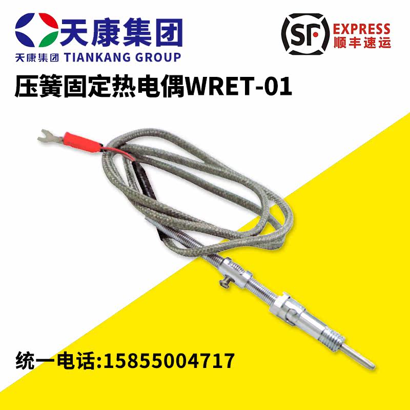 Anhui Tiankang K type spring thermocouple WRET-01 type multifunctional K type temperature transmitter temperature sensor