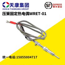 Anhui Tiankang K type pressure spring thermocouple WRET-01 type multifunctional K type temperature transmitter temperature sensor