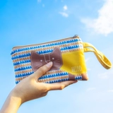 Кошелек, ткань, маленький бумажник, маленькая сумка клатч, шоппер для школьников, мобильный телефон, простой и элегантный дизайн, в корейском стиле