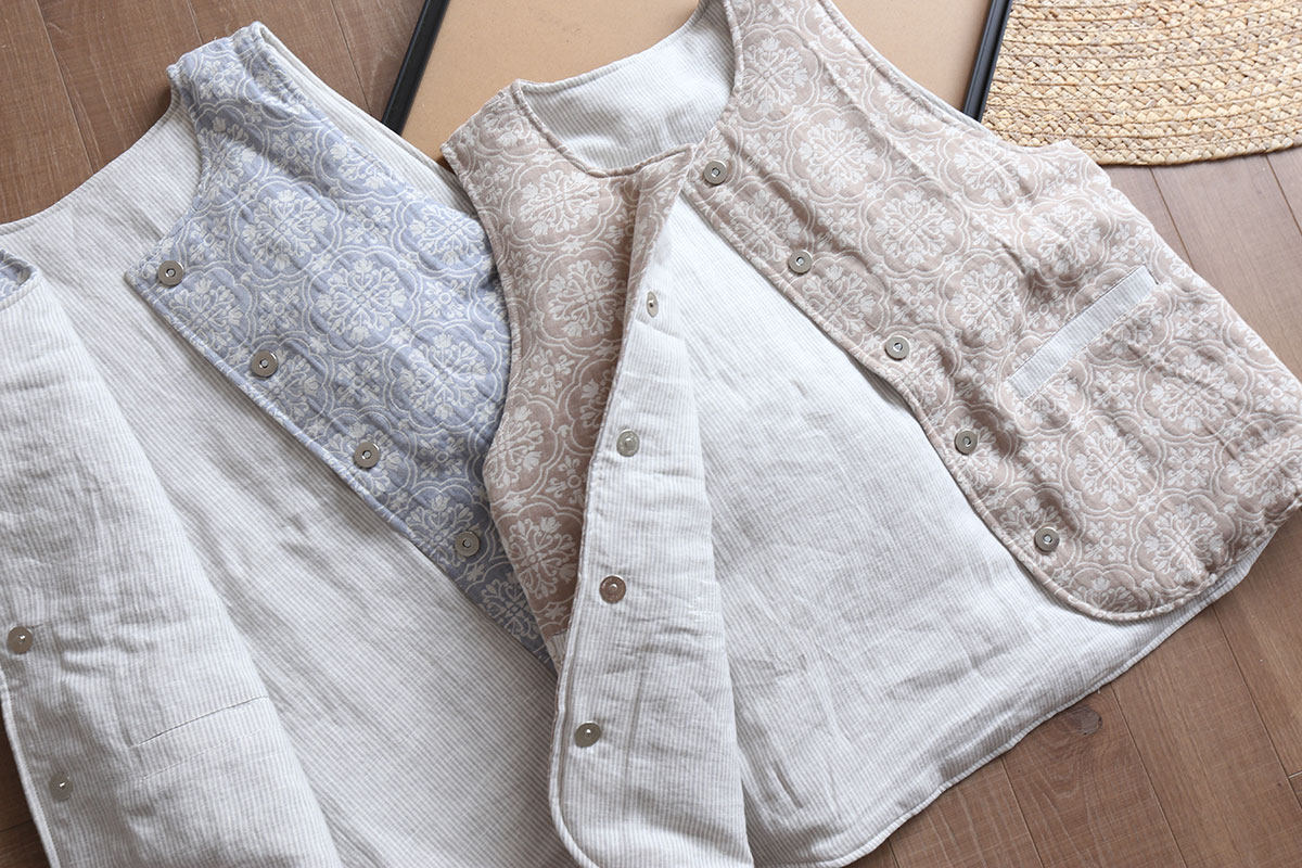 Small Heavy Mountain exclusive design Double face cotton numb jacquard Garcotton waistcoat Practical soft thickened 100 lap cotton suit