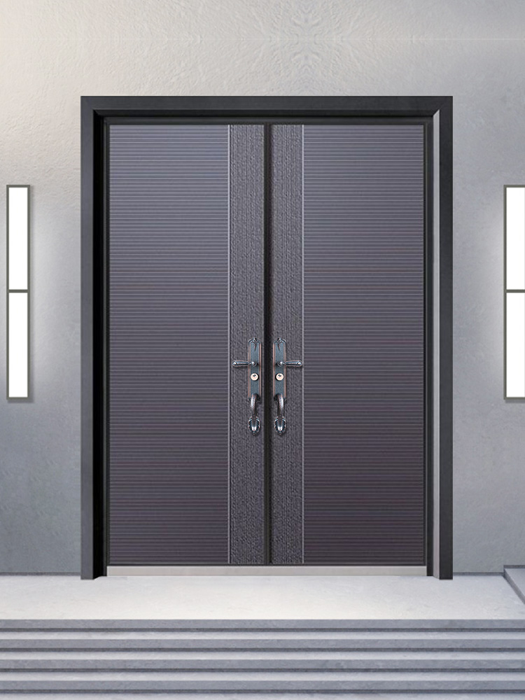 Villa door double door imitation cast aluminum anti-theft door living room door mother door entry door simple high-end home luxury
