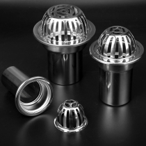 Type 87 stainless steel rain water bucket roof balcony floor drain with tube floor drain cover 75110150