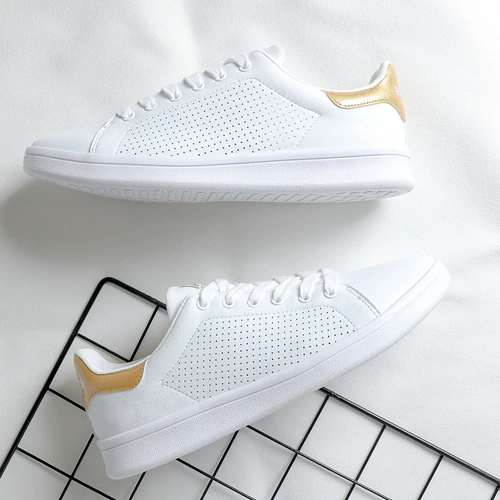 Летняя трендовая дышащая износостойкая повседневная обувь для влюбленных, модная универсальная белая обувь